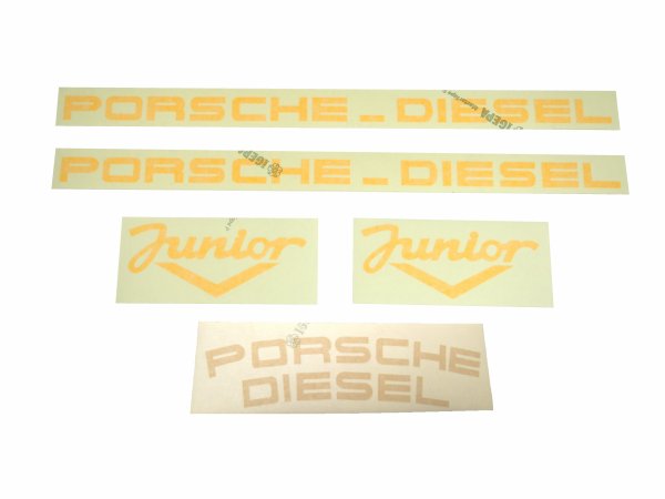 Foliensatz Porsche-Diesel Junior V mit Sitzschalenaufkleber