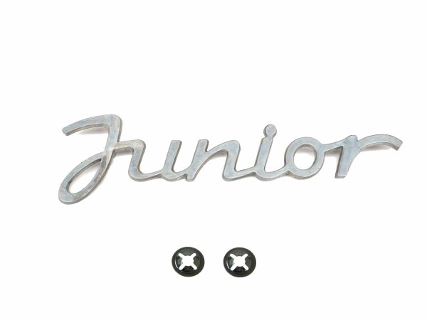 Schriftzug "Junior" alu mit Befestigung