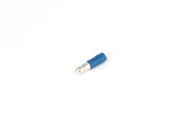 Quetschverbinder Rundstecker 1,5-2,5 mm² blau, Stecker 5 mm