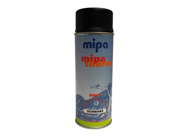 Mipa Mipatherm-Spray Auspufflack schwarz matt 400 ml, Spraydosen, Farben  und Lacke, Werkstattbedarf