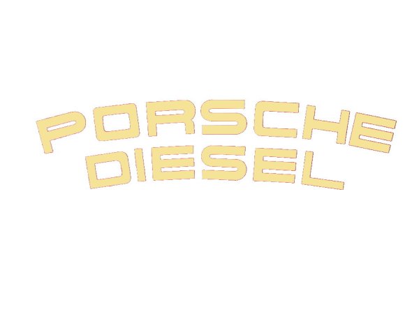 Folie für Porsche-Diesel Sitzschale beige